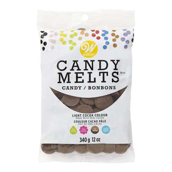 WILTON - CANDY MELTS LIGHT COCOA 340GR