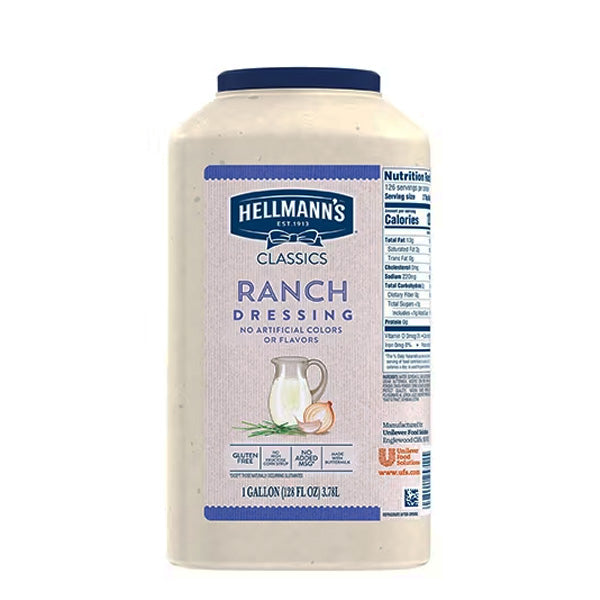 HELLMANNS - CLASSIC RANCH DRESSING 3.78LT