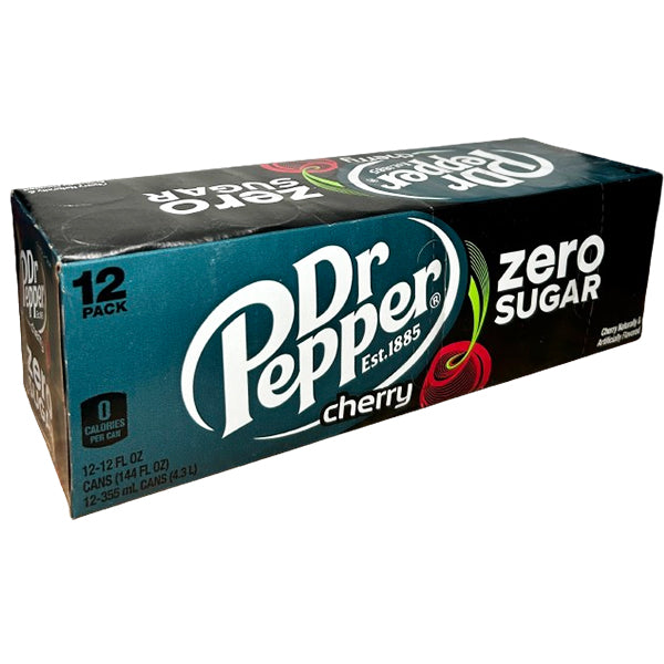 DR PEPPER - US ZERO CHERRY SUGAR 12x355ML