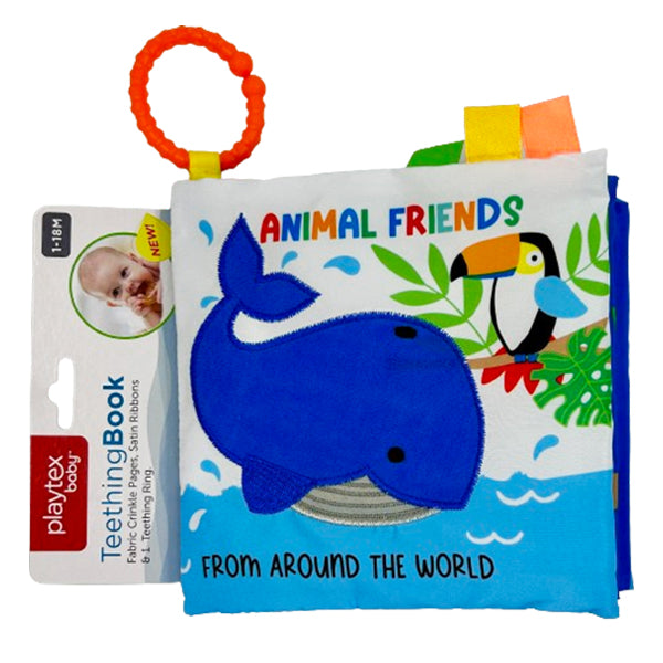 BABIES - PLAYTEX ANIMAL FRIENDS TEETHING BOOK EA