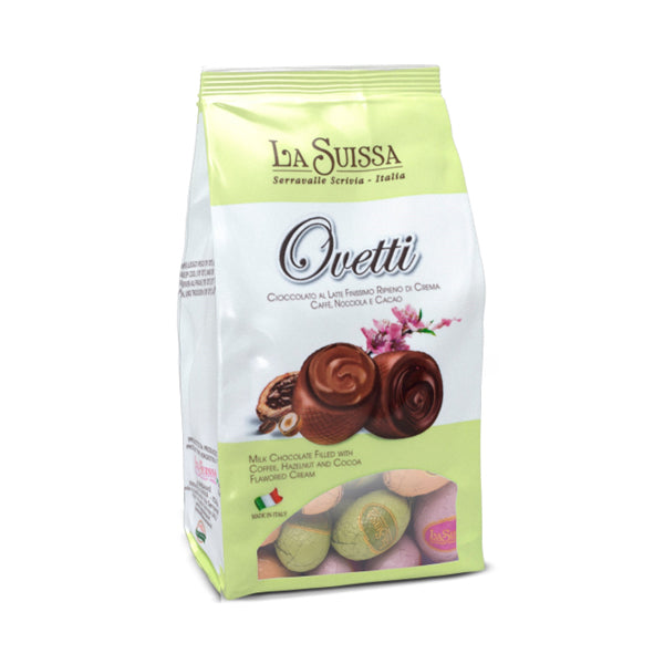 LA SUISSA - MILK CHOCOLATE CREAM FILLED MINI EGG IN SQUARE 170GR