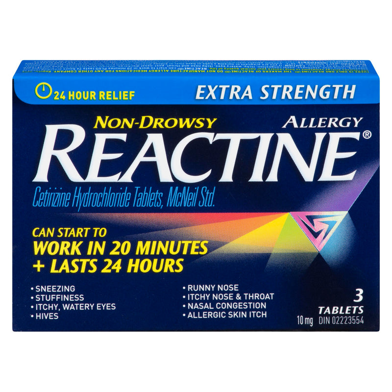 REACTINE - EXTRA STRENGTH 3EA