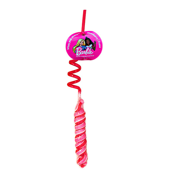 Barbie Wizzy Pop Straw Lollipop - 50g