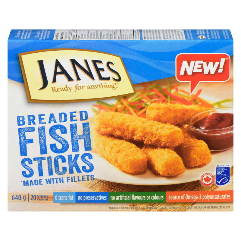 JANES - BREADED FISH STICKS 480GR