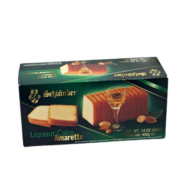 SCHLUNDER - AMARETTO LIQUEUR CAKE 400GR