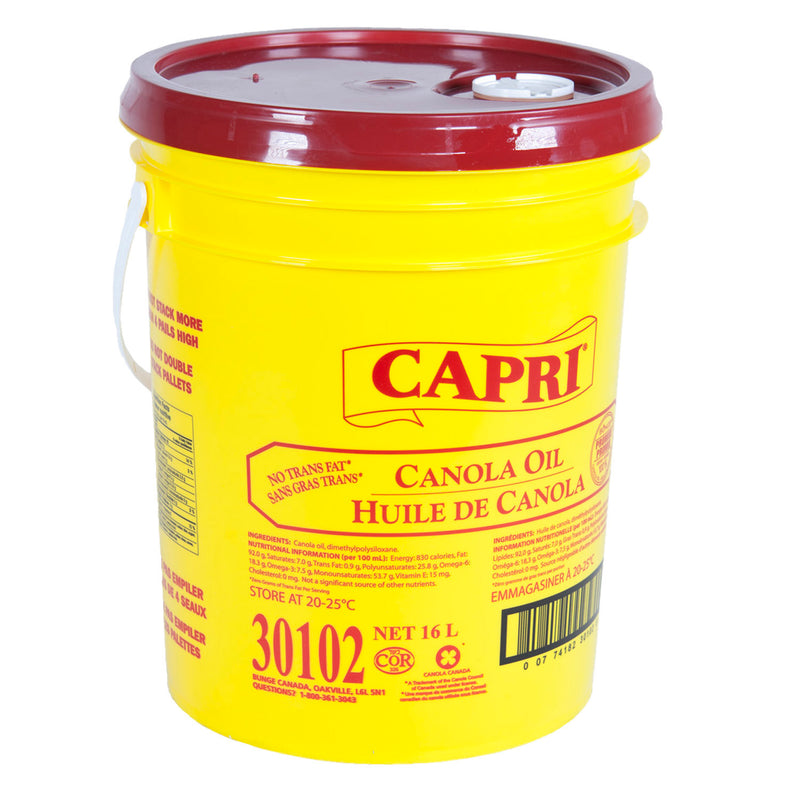 CAPRI - CANOLA OIL PAIL YELLOW 16LT