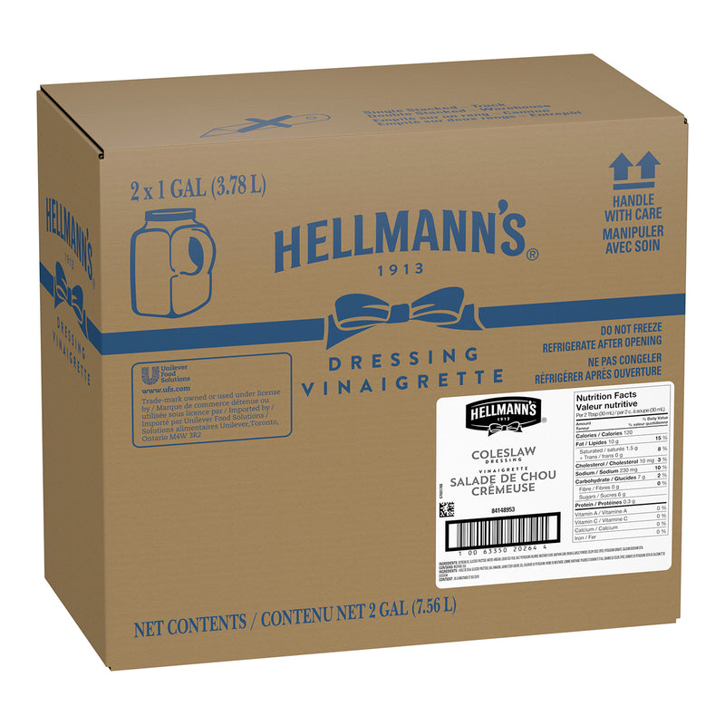 HELLMANNS - COLESLAW DRESSING 2x3.78LT
