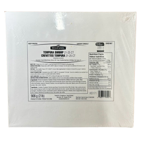 OCEAN JEWEL - TEMPURA SHRIMP 21/25 CT 2LB