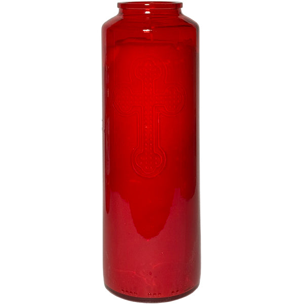 MEMORIAL CANDLE - RED GLASS 1EA