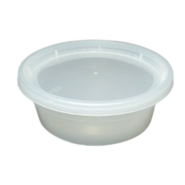 LR - 8OZ DELI ROUND COMBO WITH LID 240EA