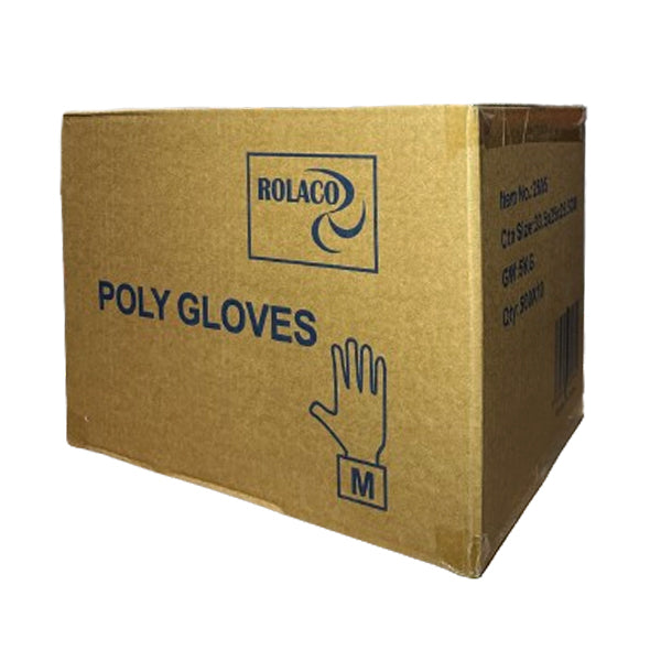 ROLACO - POLYETHYLENE MEDIUM GLOVES 10x500 EA