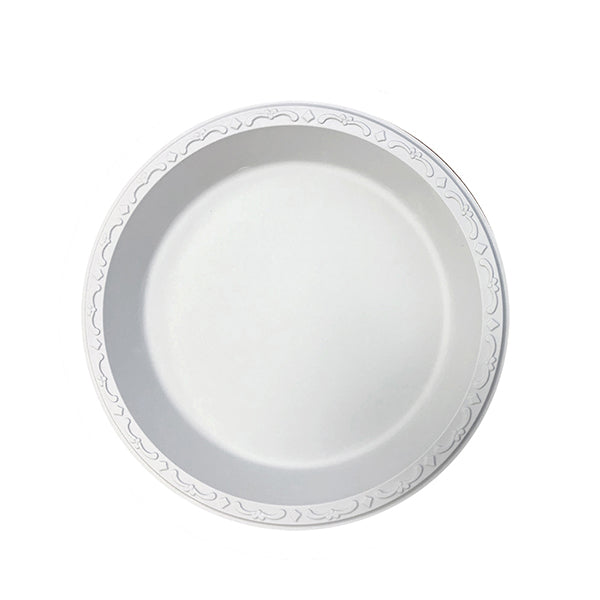 ECOPAX - 9" PLATE 1 COMP IVORY PEBBLE 200 PK