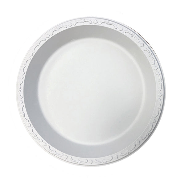 ECOPAX - 10.25" PLATE 1 COMP IVORY PEBBLE 200EA