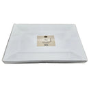 MADISON - 12.75" WHITE RECTANGLE PLATES 12x10 PK