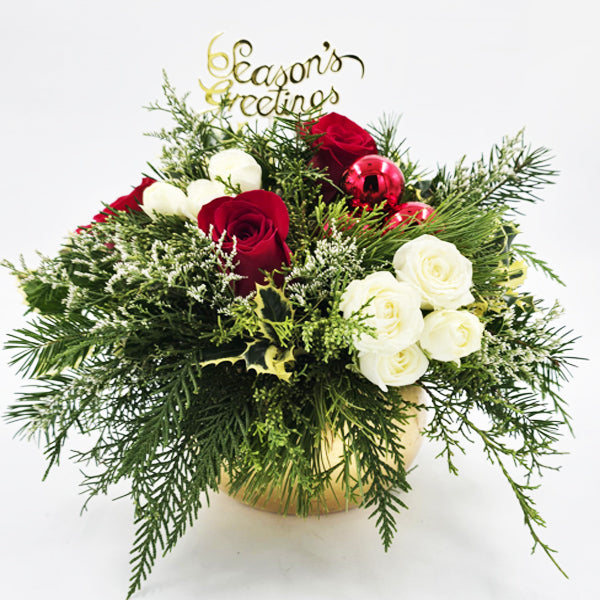 FROSTED FLORAL WONDER ARRANGEMENT