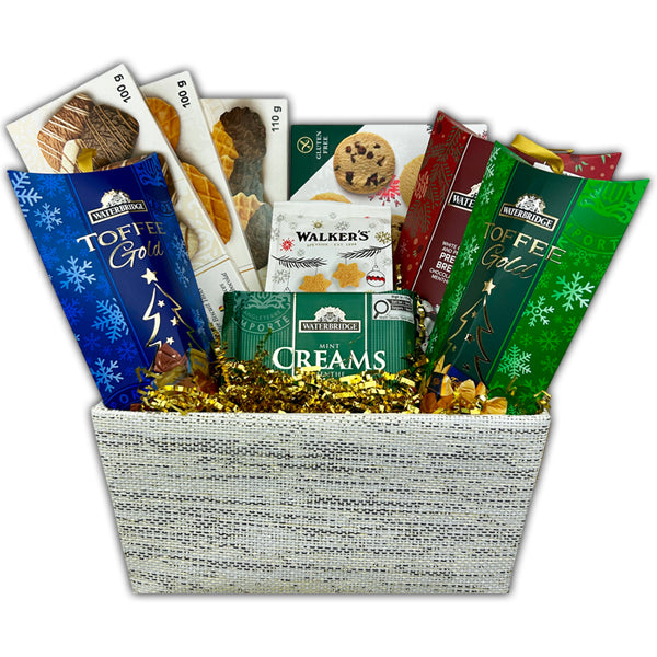 FESTIVE GLOW GIFT BASKET EA