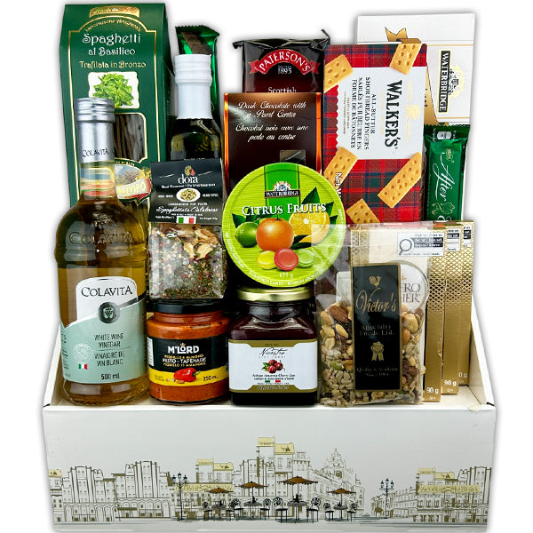 GLIDED TREATS HOLIDAY COLLECTION GIFT BASKET EA