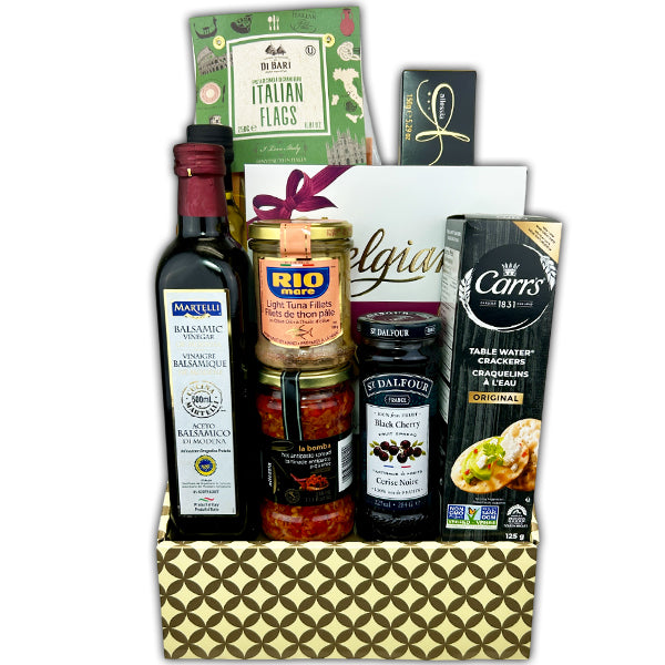 THE GOLDEN GOURMET GIFT BASKET EA
