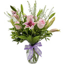 PINK PETALS DELIGHT VASE ARRANGEMENT EA