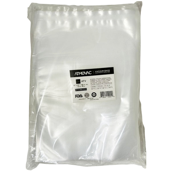 ATMOVAC - 10"x14" CHANNELLED VACUUM BAGS 10x100 CT