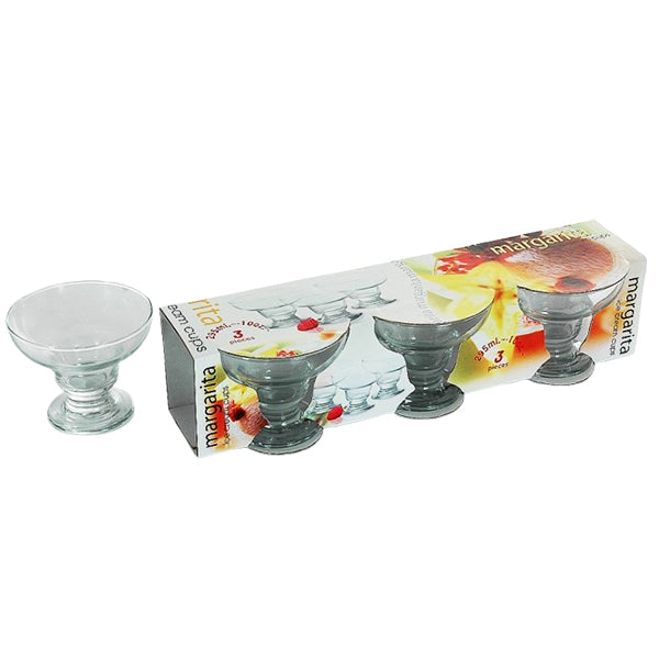 MARGARITA - GLASS DESSERT DISH 10 OZ 3EA