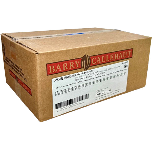 CALLEBAUT - ULTIMATE WHITE CHOCOLATE  CHIPS 30LB