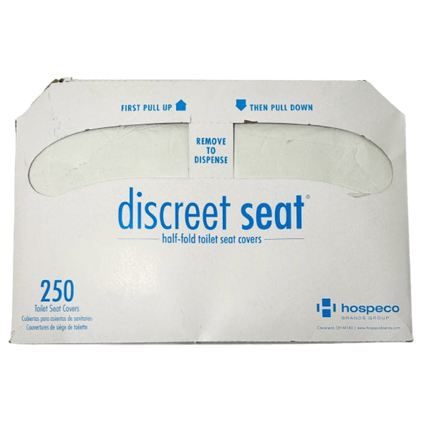 HOSPECO - DISCREET TOILET SEAT COVERS 250EA