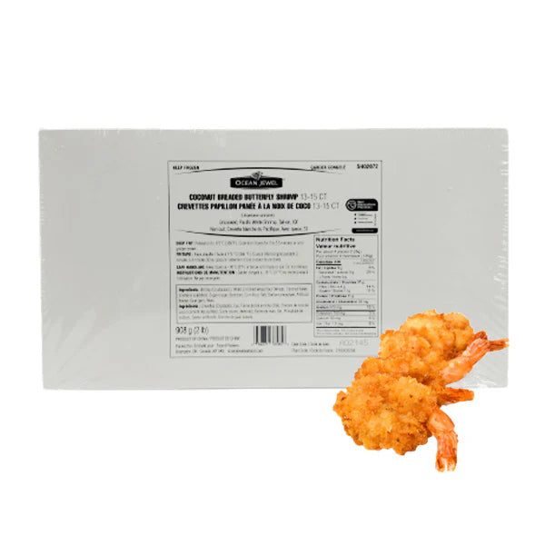 OCEAN JEWEL - RAW BREADED COCONUT SHRIMP 13/15CT 5x2 LB
