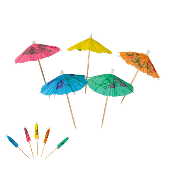 HY-STIX - UMBRELLA 4" ASSORTED COLOUR 144EA