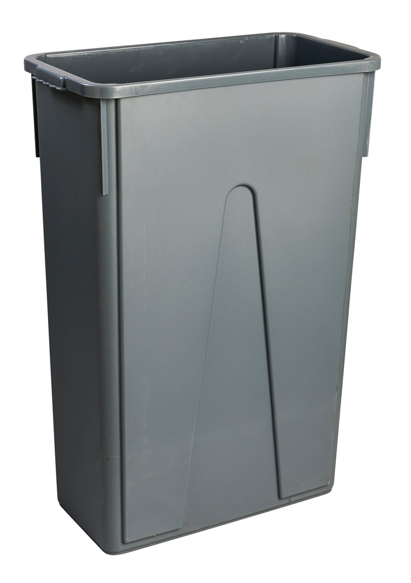 M2 - RECTANGULAR SLIM GARBAGE BIN GREY 23GAL 1EA