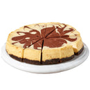 ELITE SWEETS - CHEESECAKE 10IN CHOCOLATE SWIRL SLICED 1.9KG