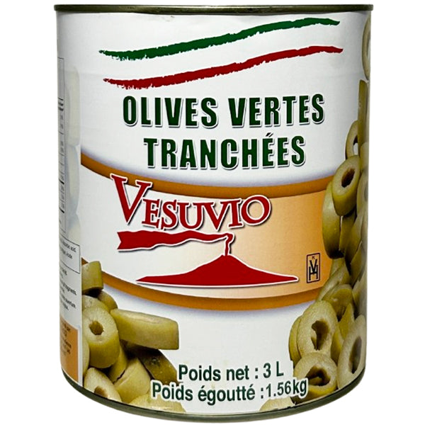 VESUVIO - GREEN SLICED OLIVES 2.84LT