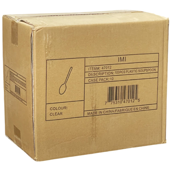 MADISON - CLEAR SOUPSPOONS 10x100 CT