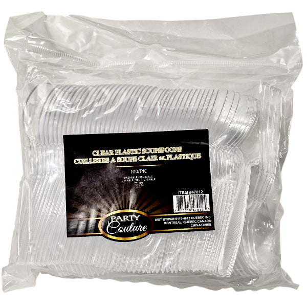 MADISON - CLEAR SOUPSPOONS 10x100 CT