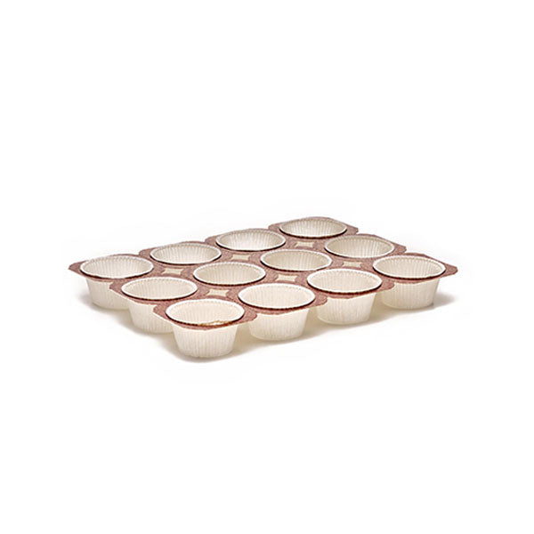NOVACART - 2OZ MUFFIN TRAY 12 CAVITY 2x1.3125IN 25CT
