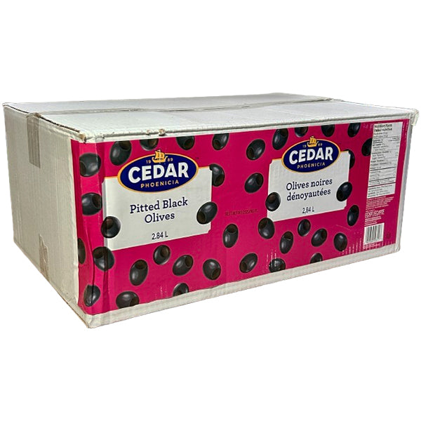 CEDAR - PITTED BLACK OLIVES 6x100 OZ