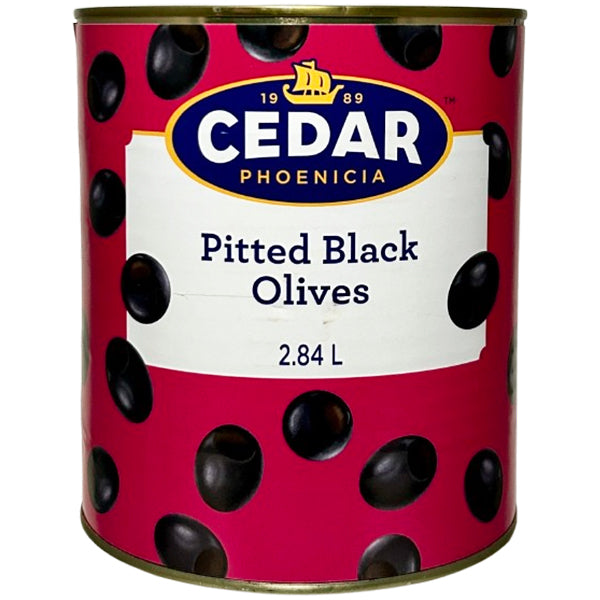 CEDAR - PITTED BLACK OLIVES 6x100 OZ