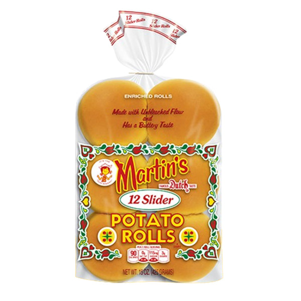 MARTINS - POTATO SLIDER ROLLS 12EA