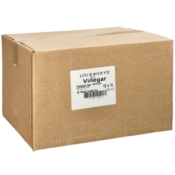 LOU AND NICKYS - PURE WHITE VINEGAR 12x1 LT