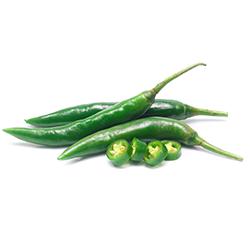 VEGETABLES - PEPPERS GREEN THAI HOT CHILLI REPACK 2.5 LBS