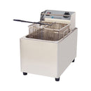 EURODIB - 120V SINGLE FRYER WITH 2 BASKETS 8LT 120v