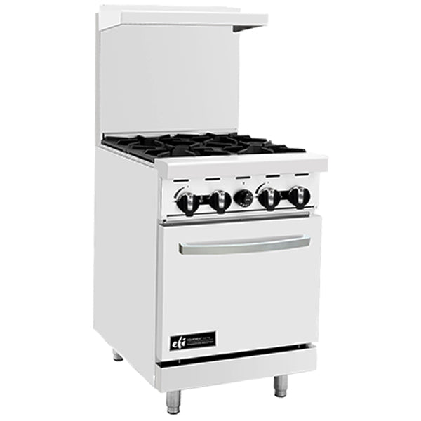 EFI - RANGE WITH 4 OPEN BURNERS 24IN