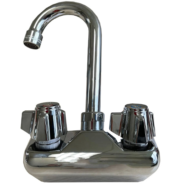 OMEGA - 4" LOW HEAD GOOSENECK FAUCET 1EA