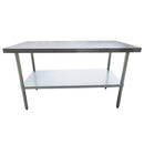 EFI - WORKTABLE ALL TYPE 304 STAINLESS STEEL 30X72 30x72 EA