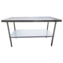 EFI - 24*72 BACKSPLASH STAINLESS WORK TABLE EA