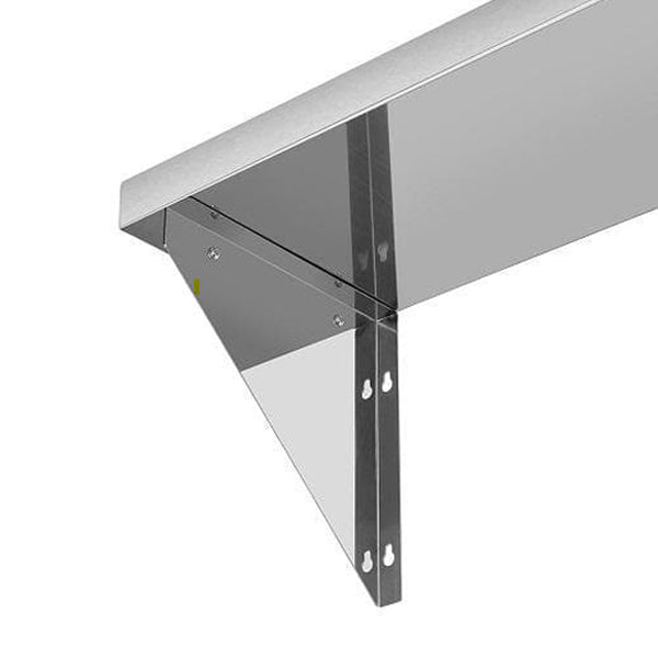 OMEGA - STAINLESS STEEL WALL MOUNTED SHELF 16x48 IN