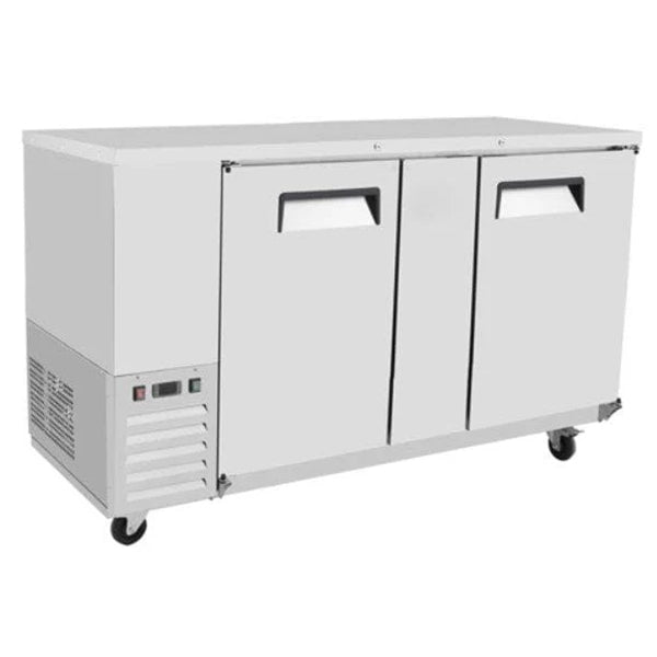 SUTTONAIRE - MBB59 58" DOUBLE SOLID DOOR BACK BAR COOLER EA