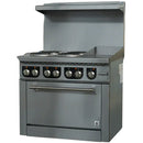 HOTZONE - ELECTRIC RANGE 4 BURNER WITH 12" GRIDDLE 48"