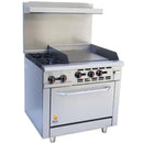 HOTZONE - 36" RANGE WITH 24" MANUAL GRIDDLE 60"
