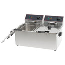 TURBO - ELECTRIC TWIN TANK FRYER TABLE TOP EACH